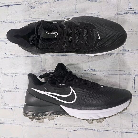 Nike MENS 8.5 WIDE Air Zoom Infinity Tour Golf Shoe Black White Volt CT0541 077 - Picture 1 of 10